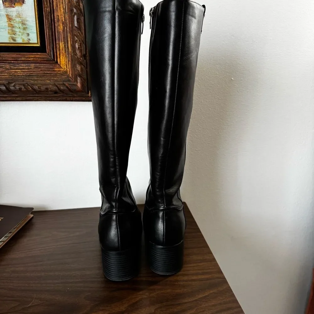 Marc Fisher Black Over the Knee Boots